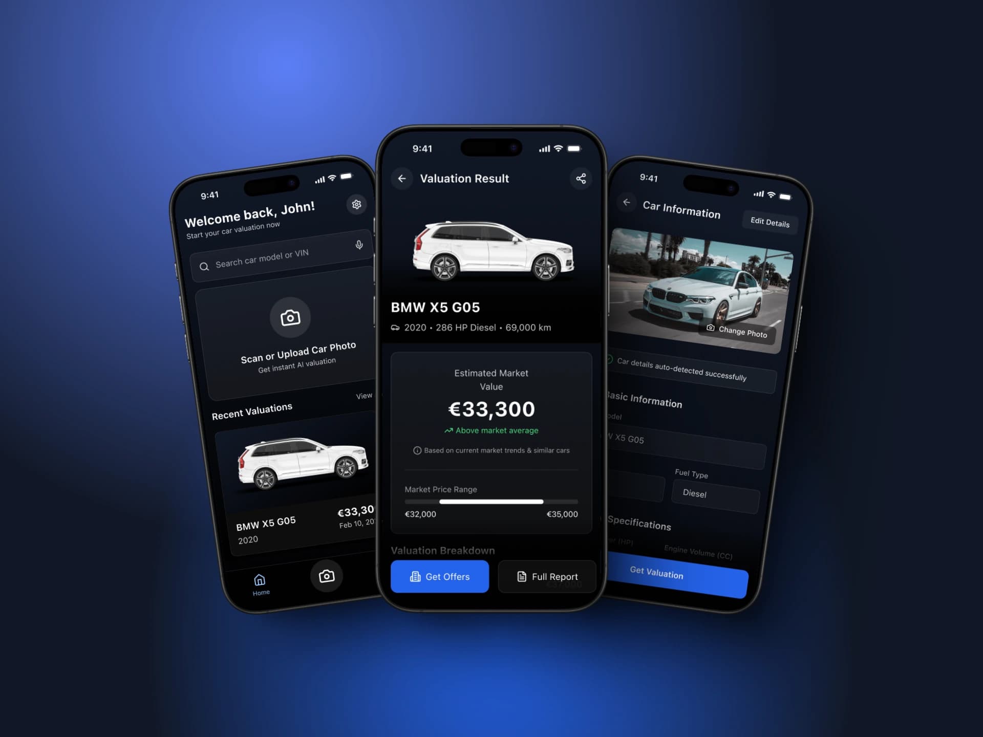Car Buying App Interface