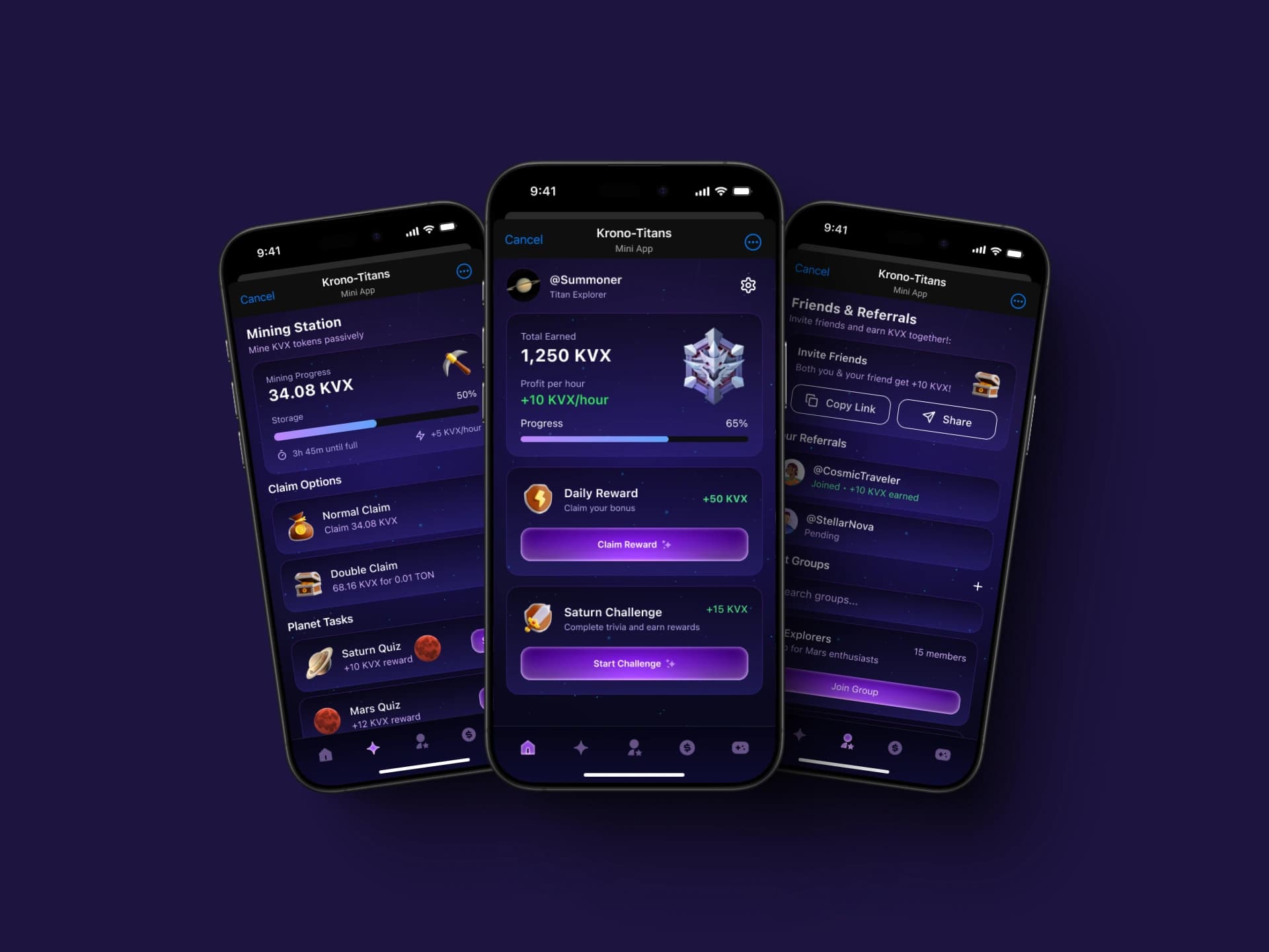 Krono-Titans Cryptocurrency App