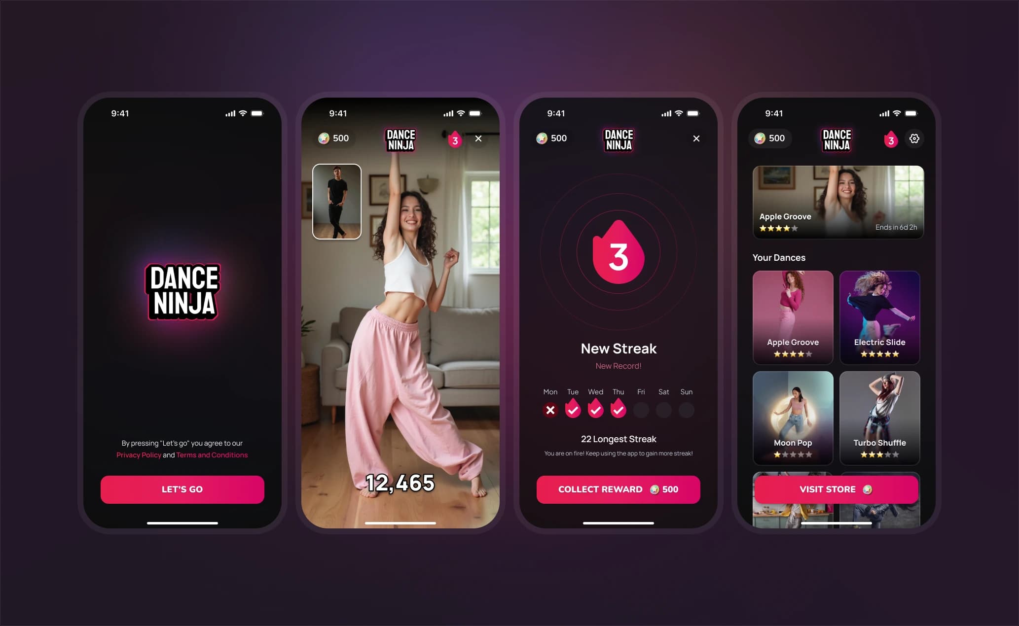 Dance Ninja Mobile App