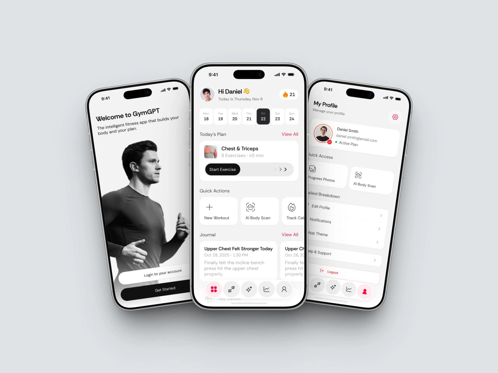 GymGPT Fitness App