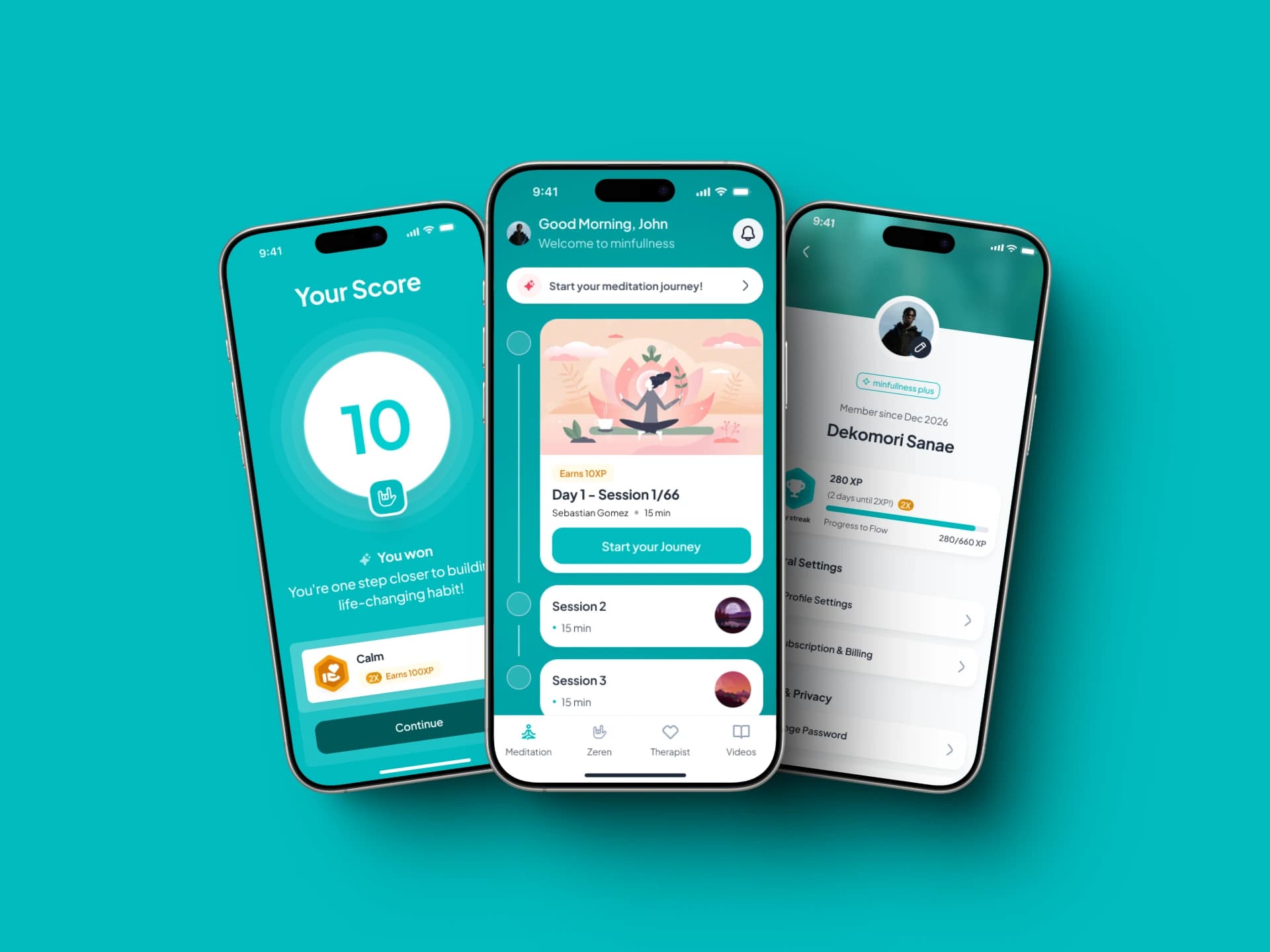 Mindfulness Plus App Design