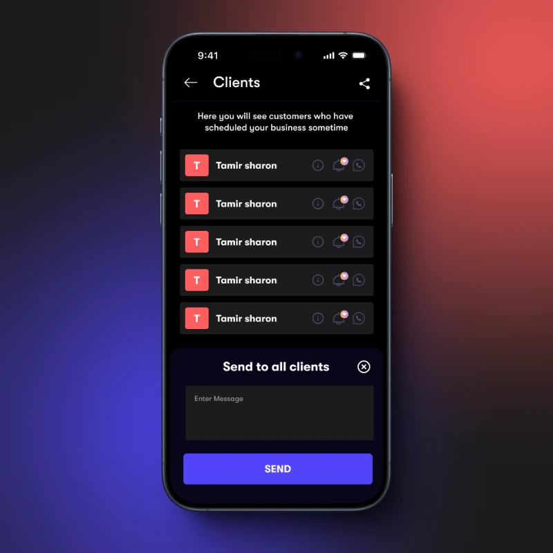 Dark Business Mobile App