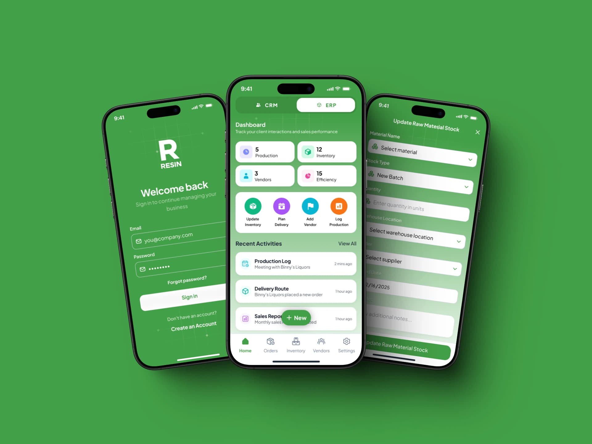 Resin Business Management App