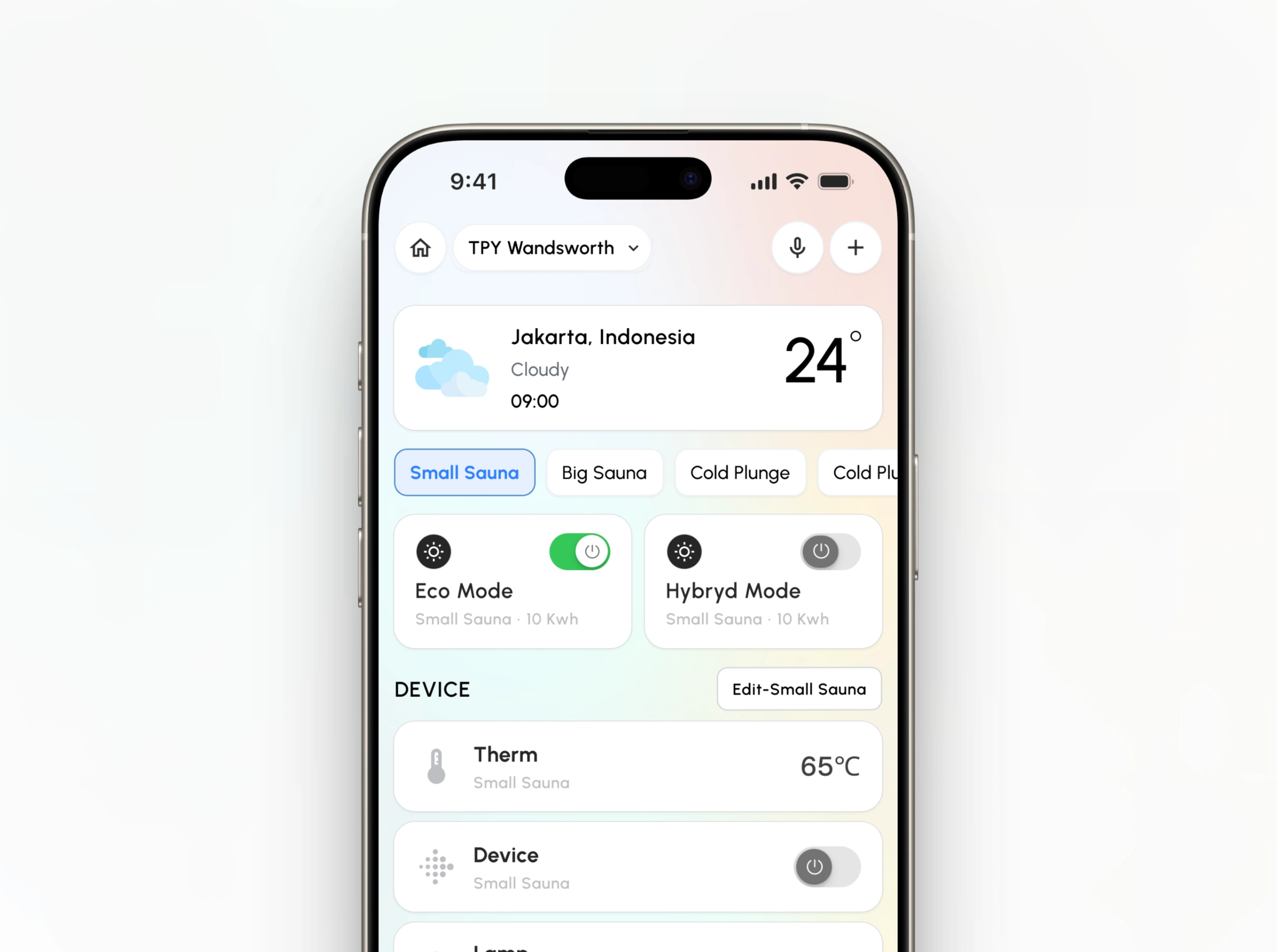 Smart Home Weather App
