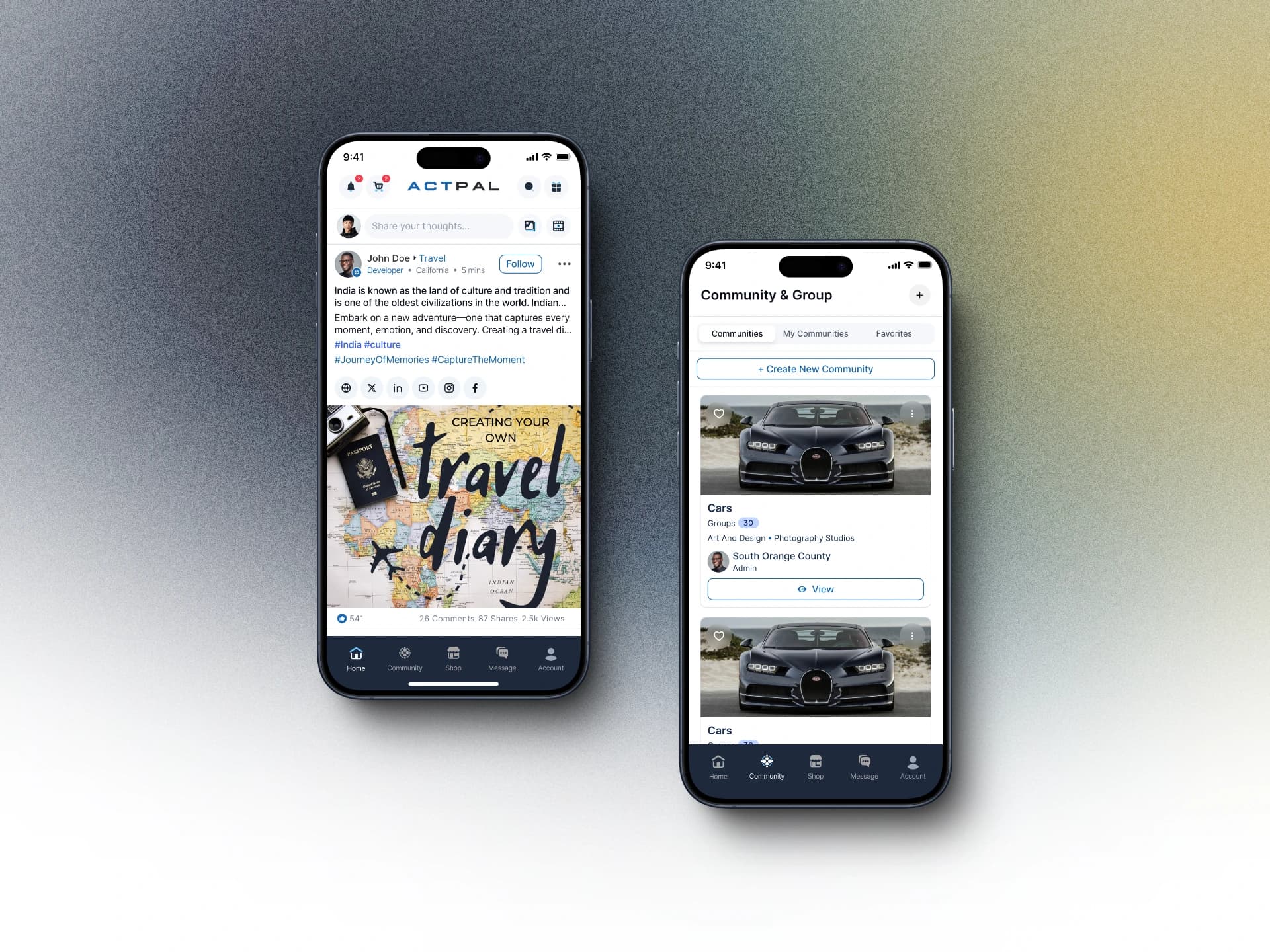 Automotive Travel Diary App