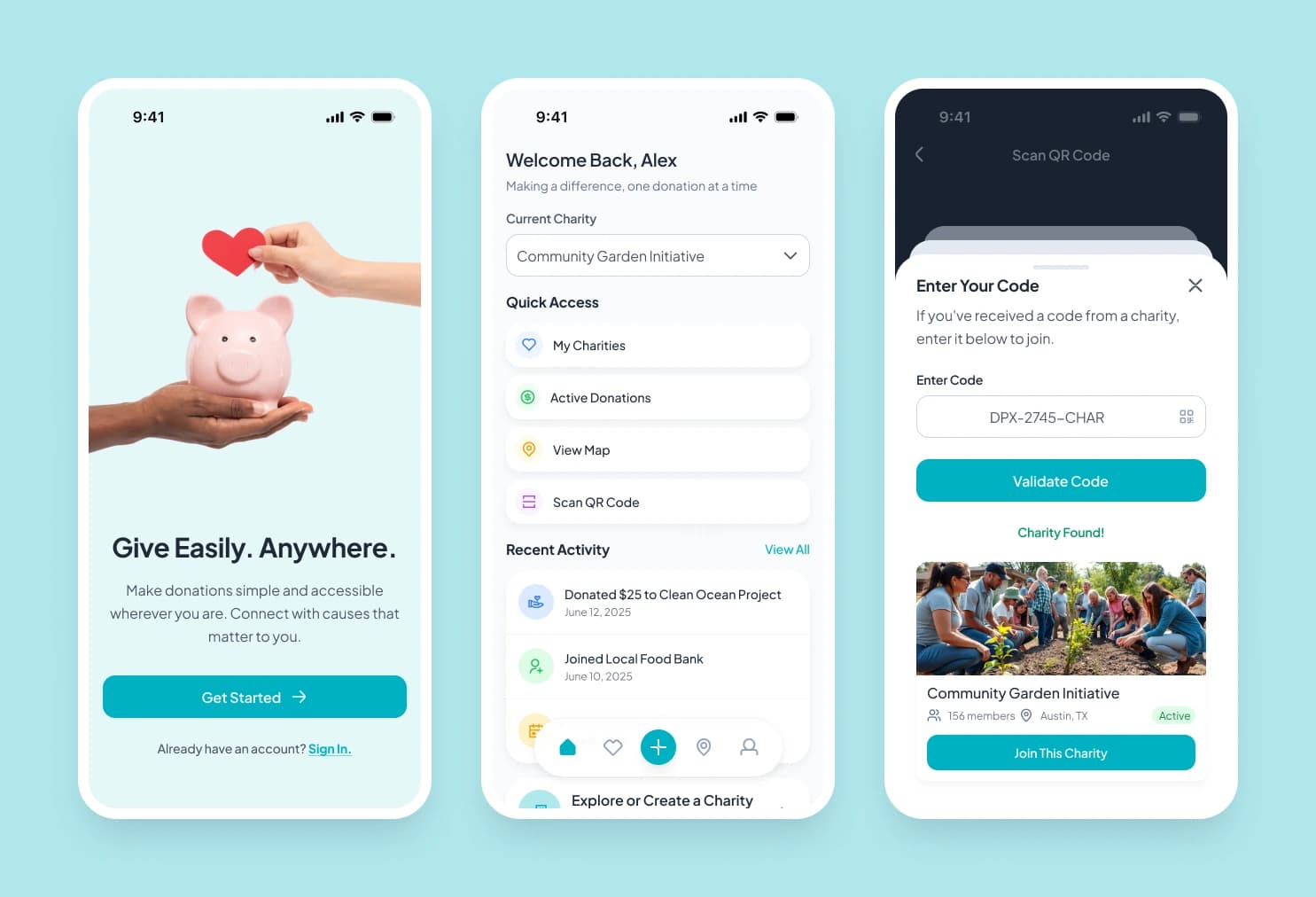 Charity Connect Mobile App