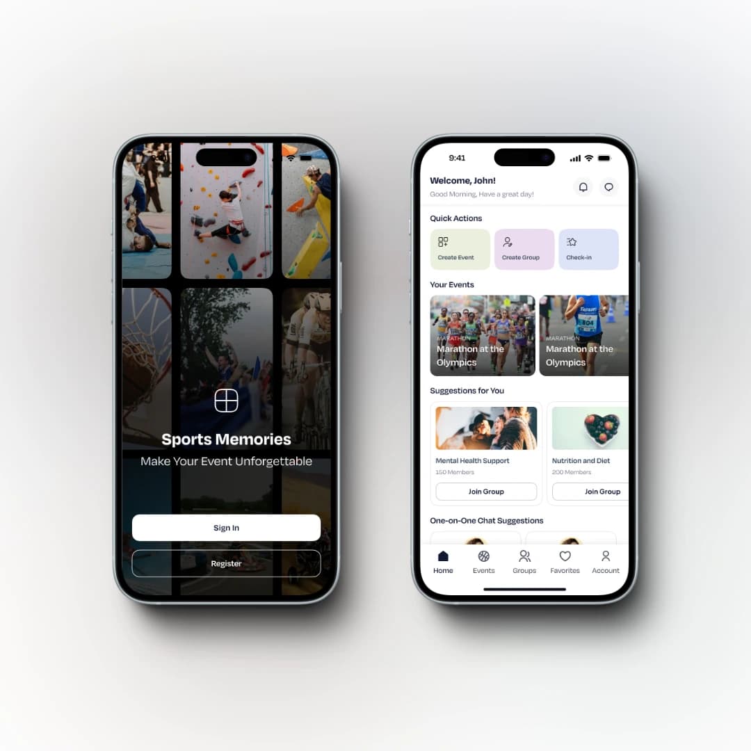 Sports Memories Mobile App