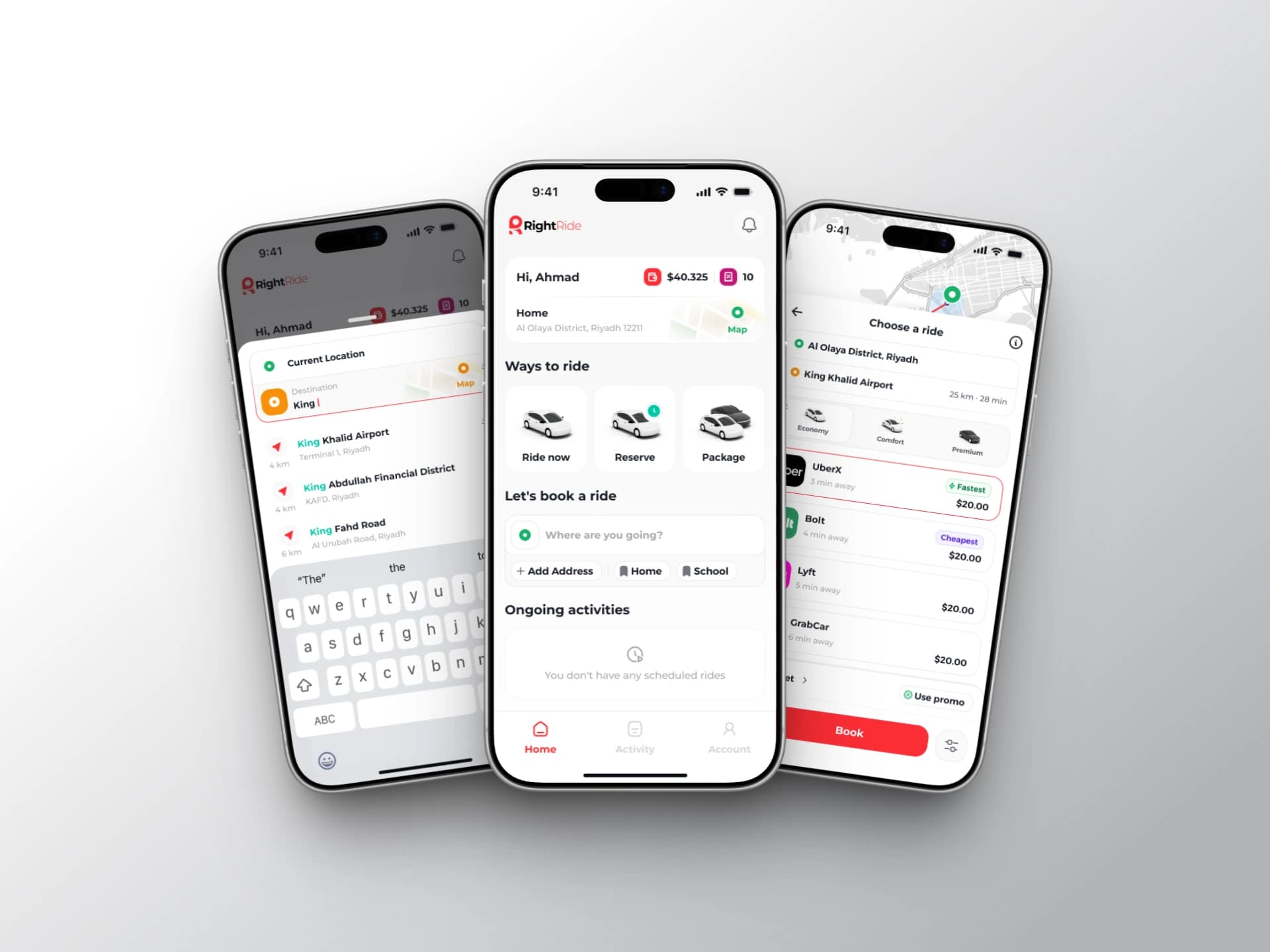 RightRide Mobile App