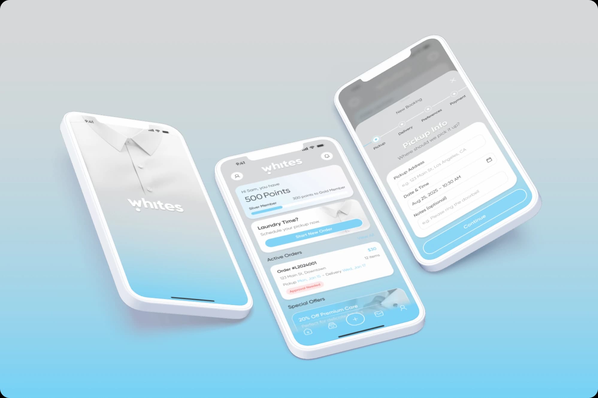 Whites Laundry Service App