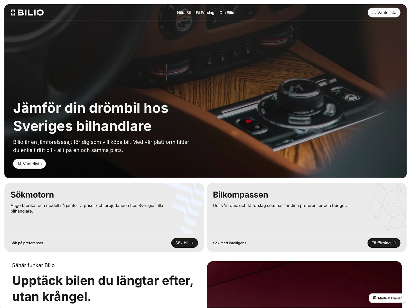 Billio Car Comparison Website