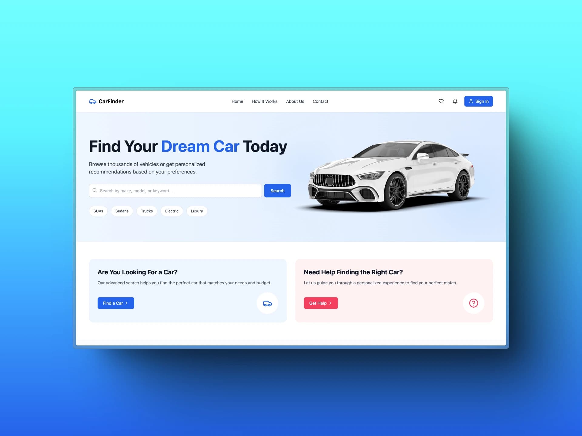 Car Dealer Landing Page
