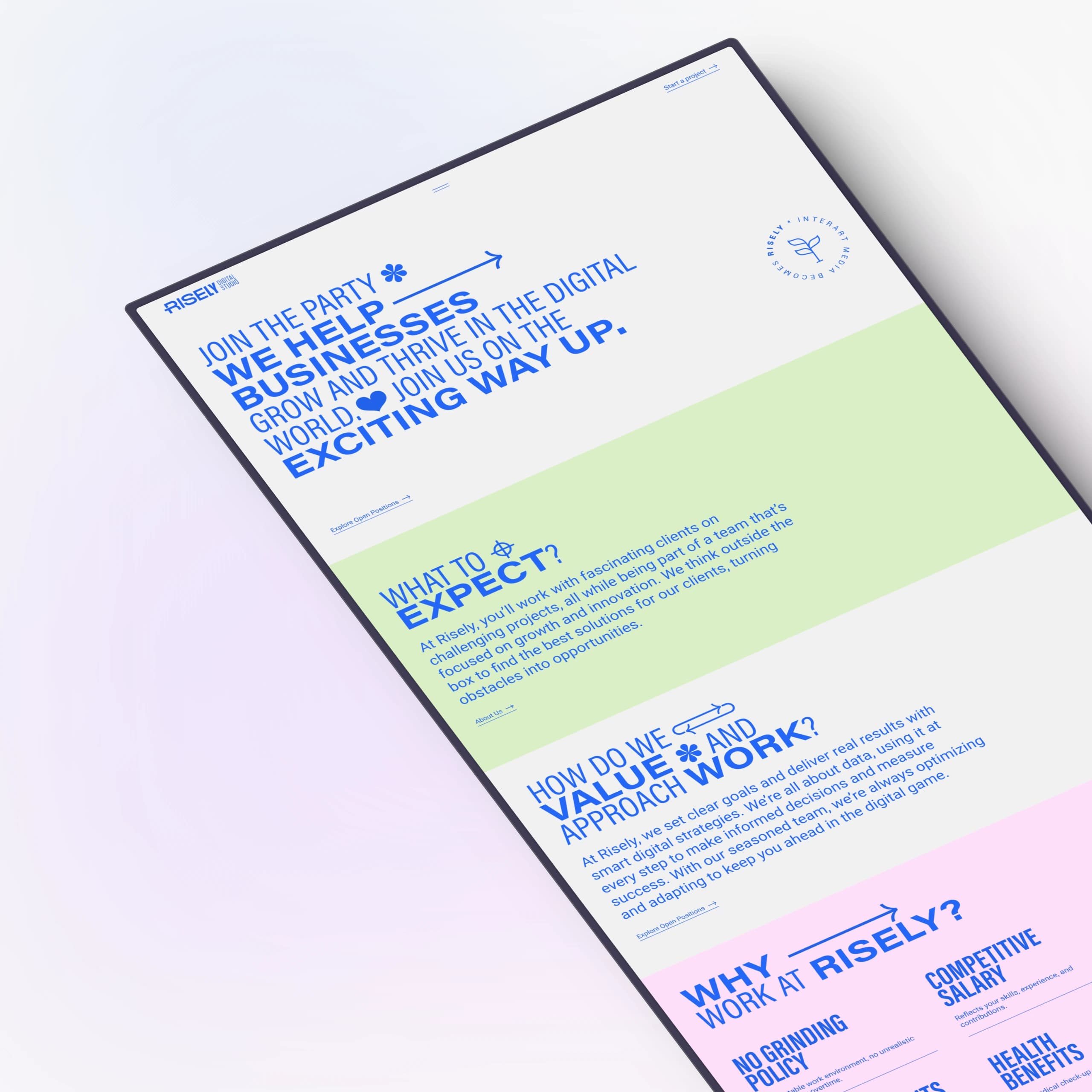 Rise.ly Brand Strategy Website