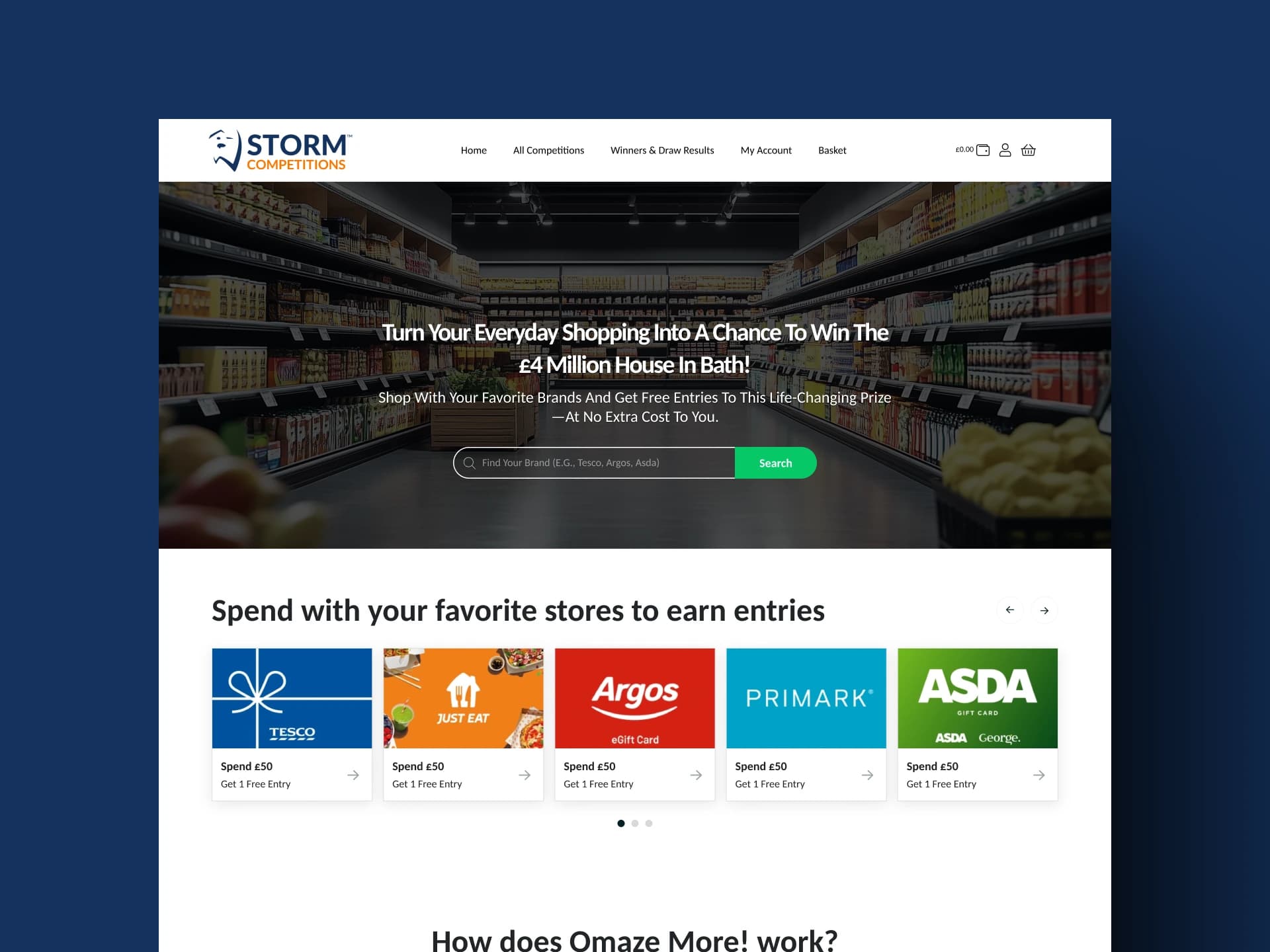 Storm Competitions Website