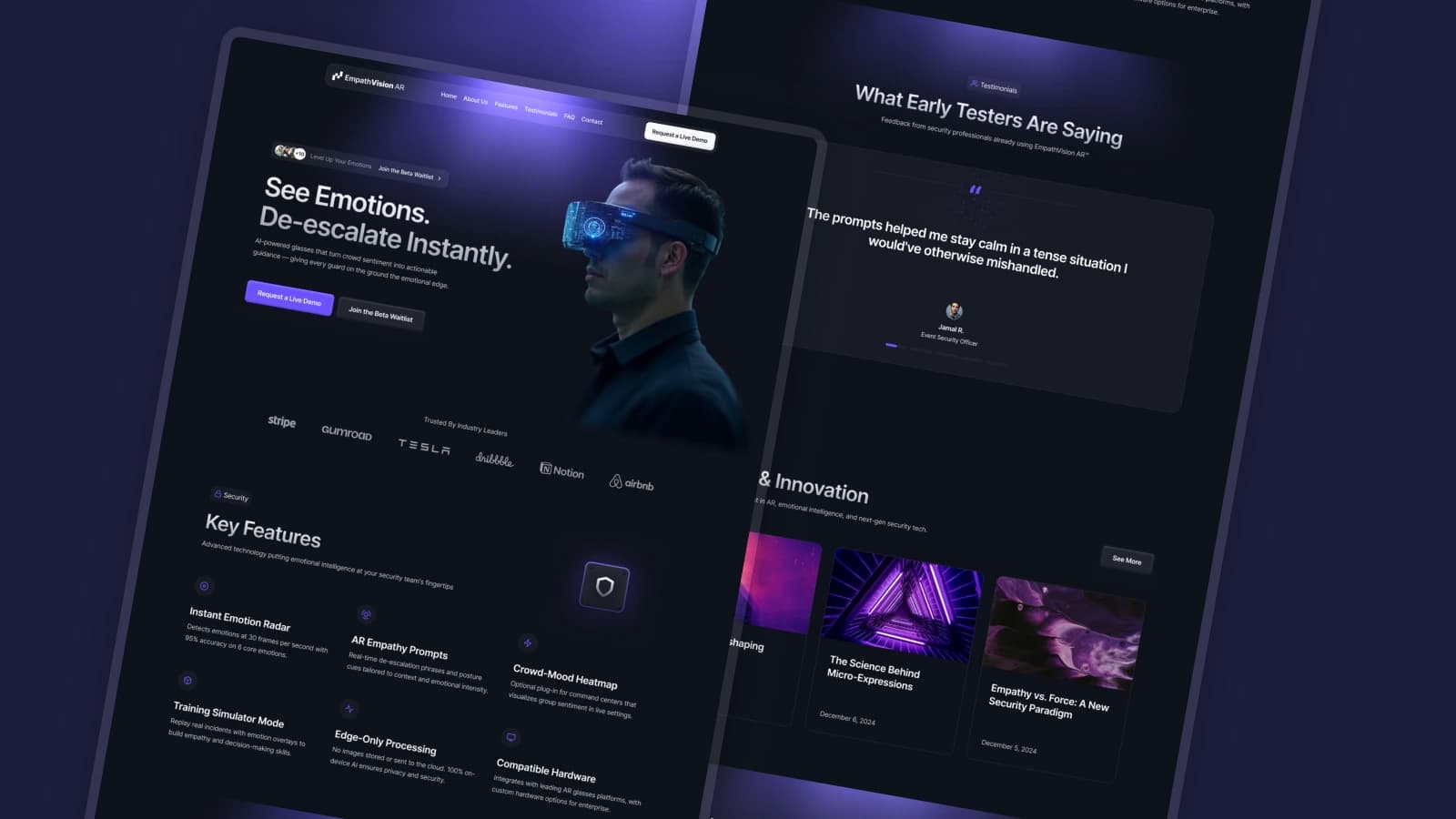 EmpathVision AR Website