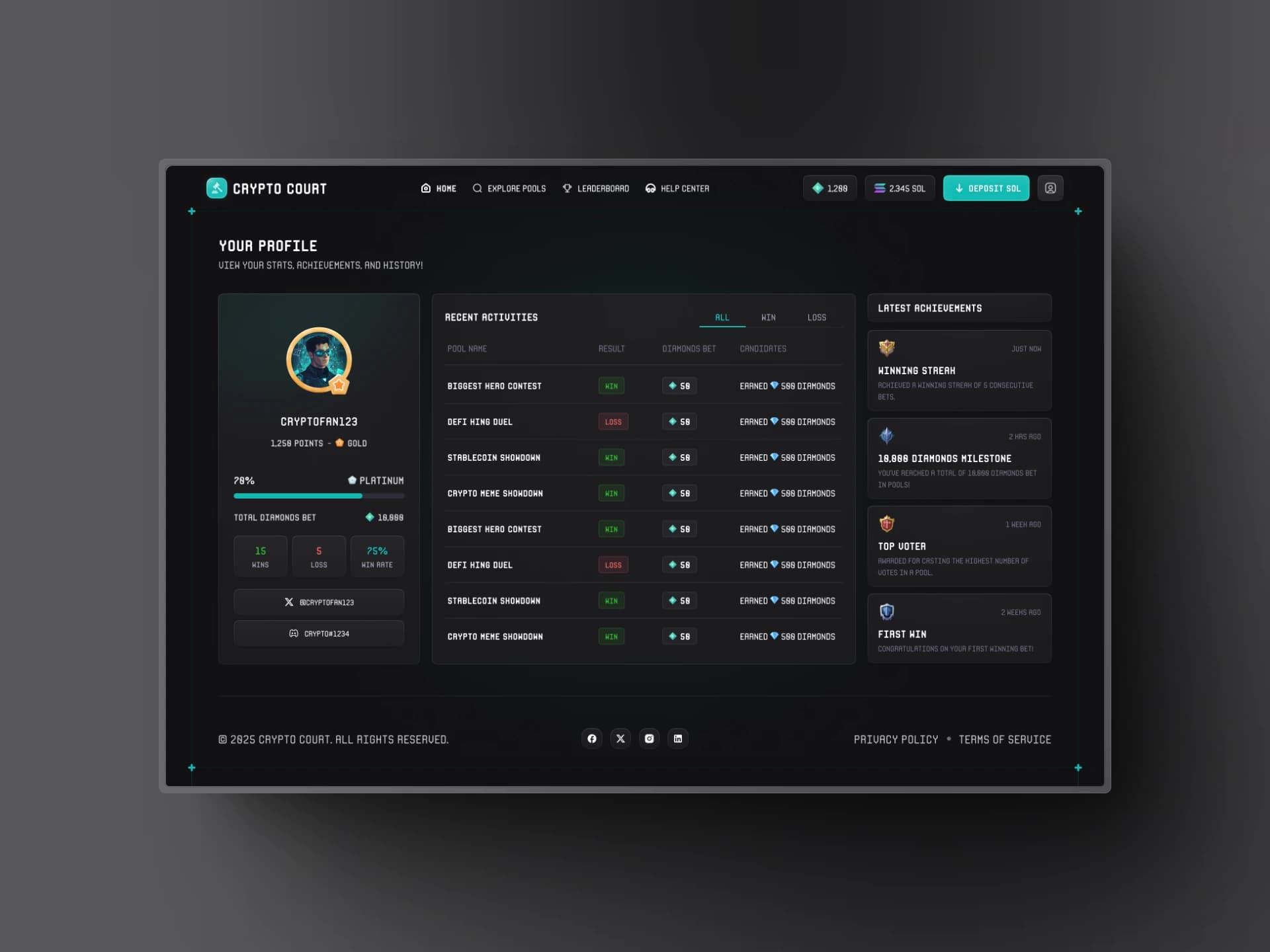 Crypto Portfolio Dashboard