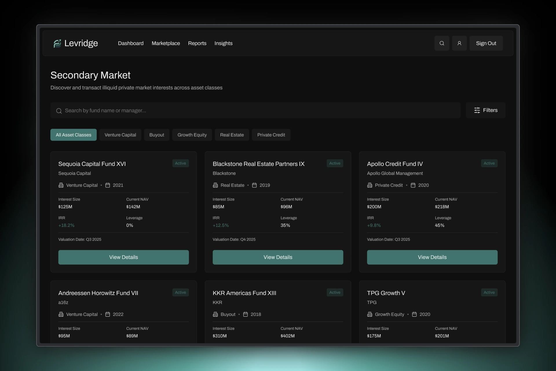 Levridge Financial Marketplace