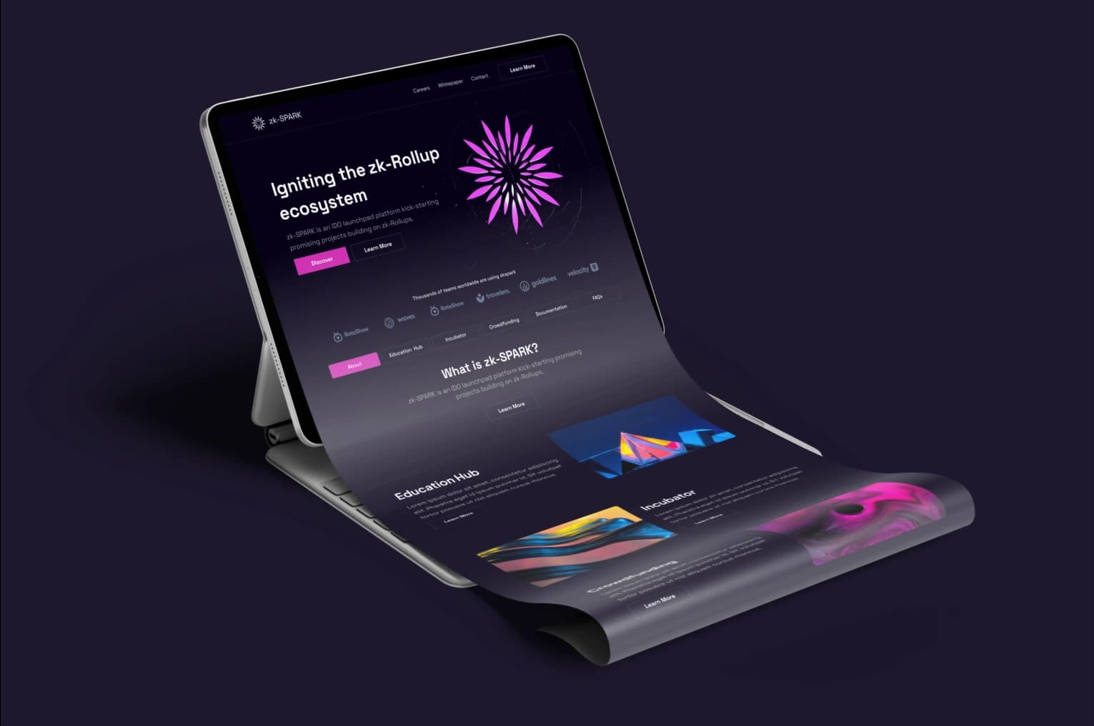 zk-SPARK Crypto Platform Website