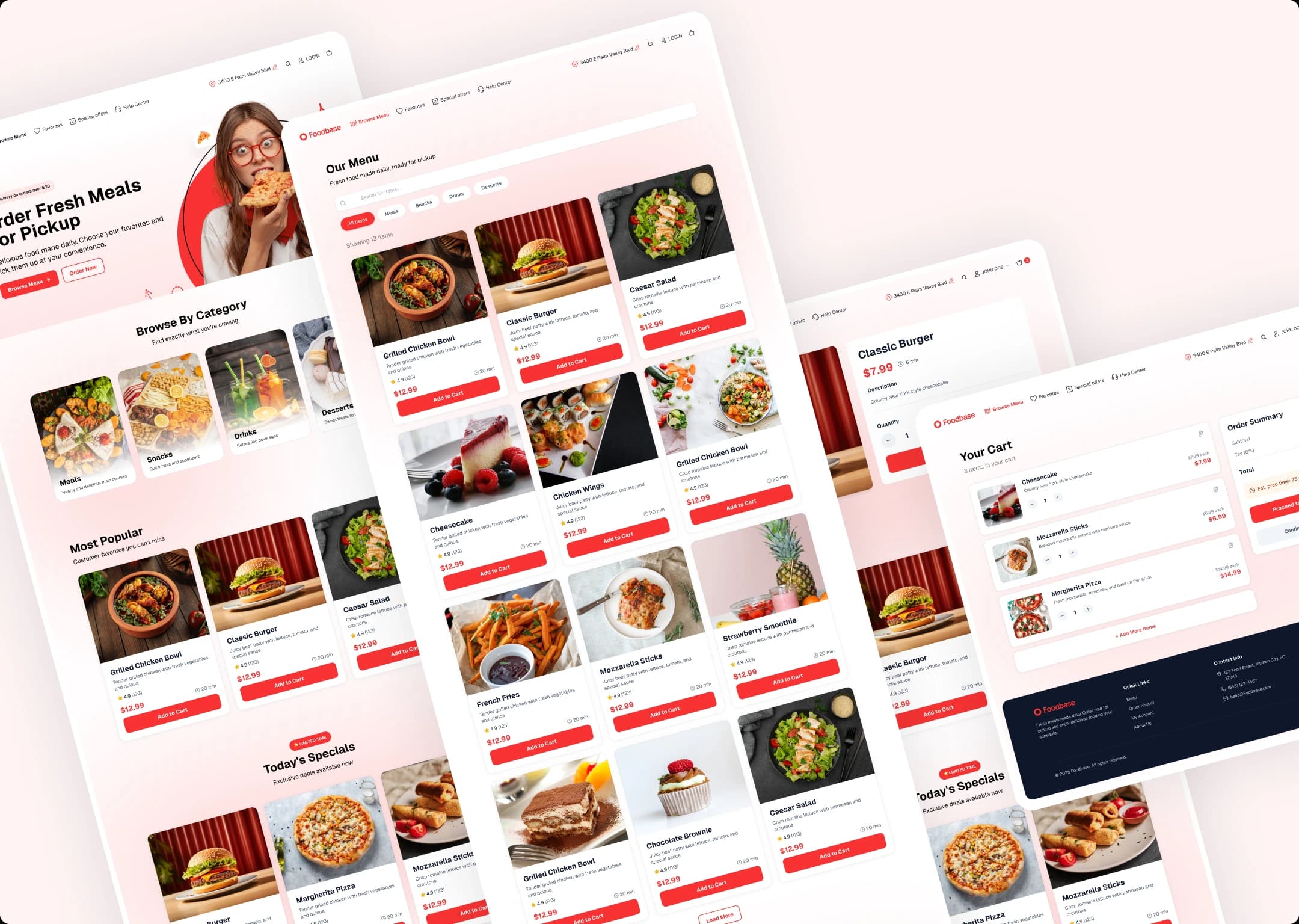 Food Ordering Website Design