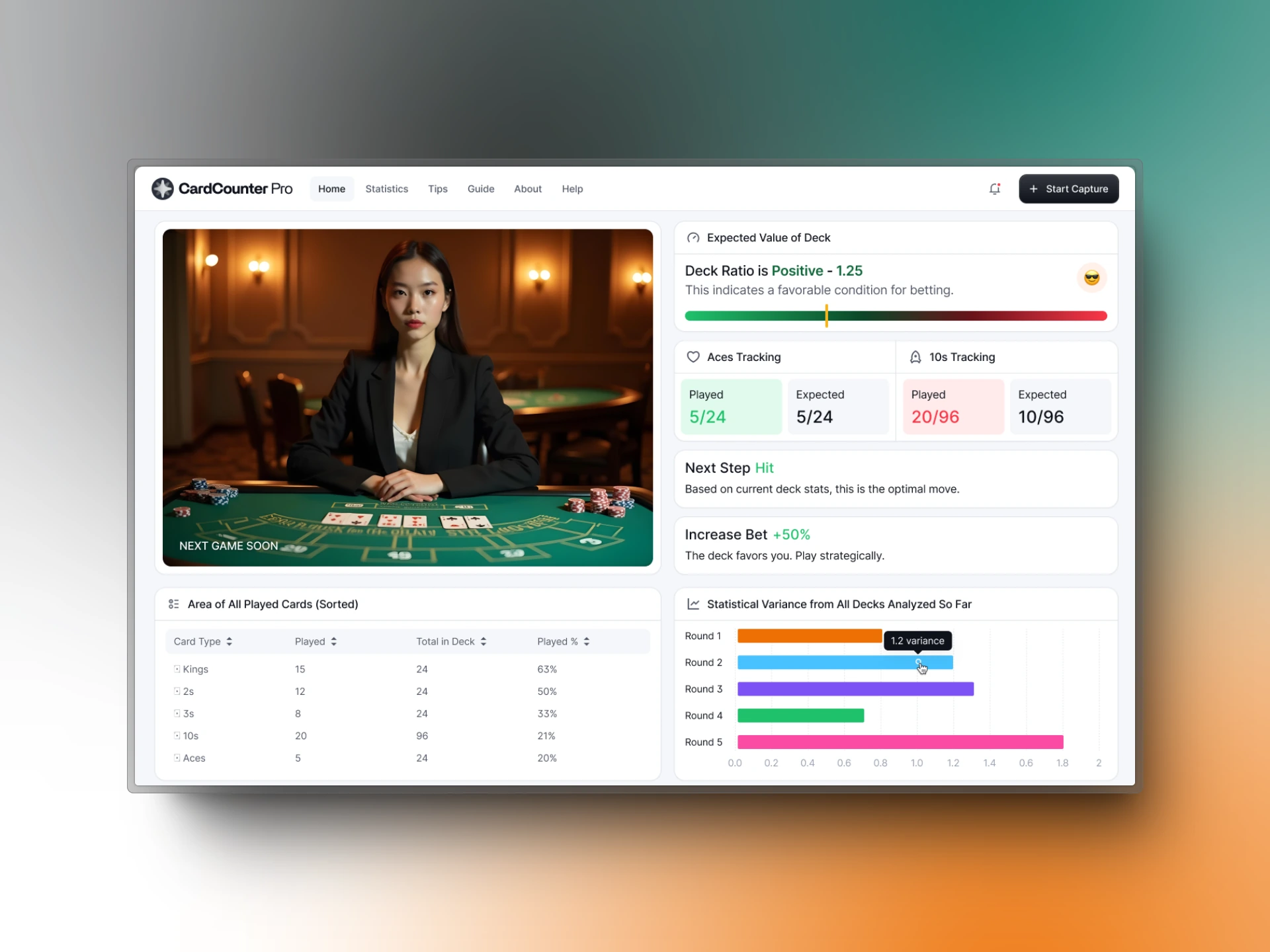CardCounter Pro Dashboard