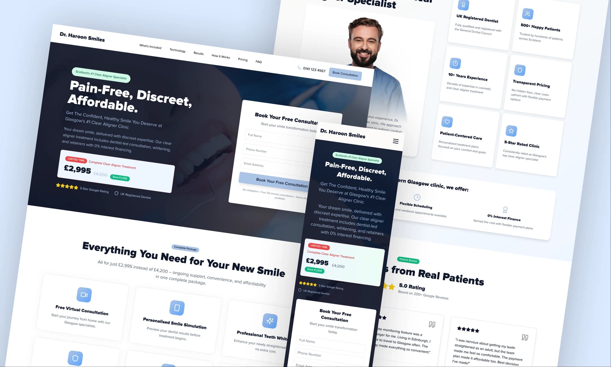 Dental Service Website Design