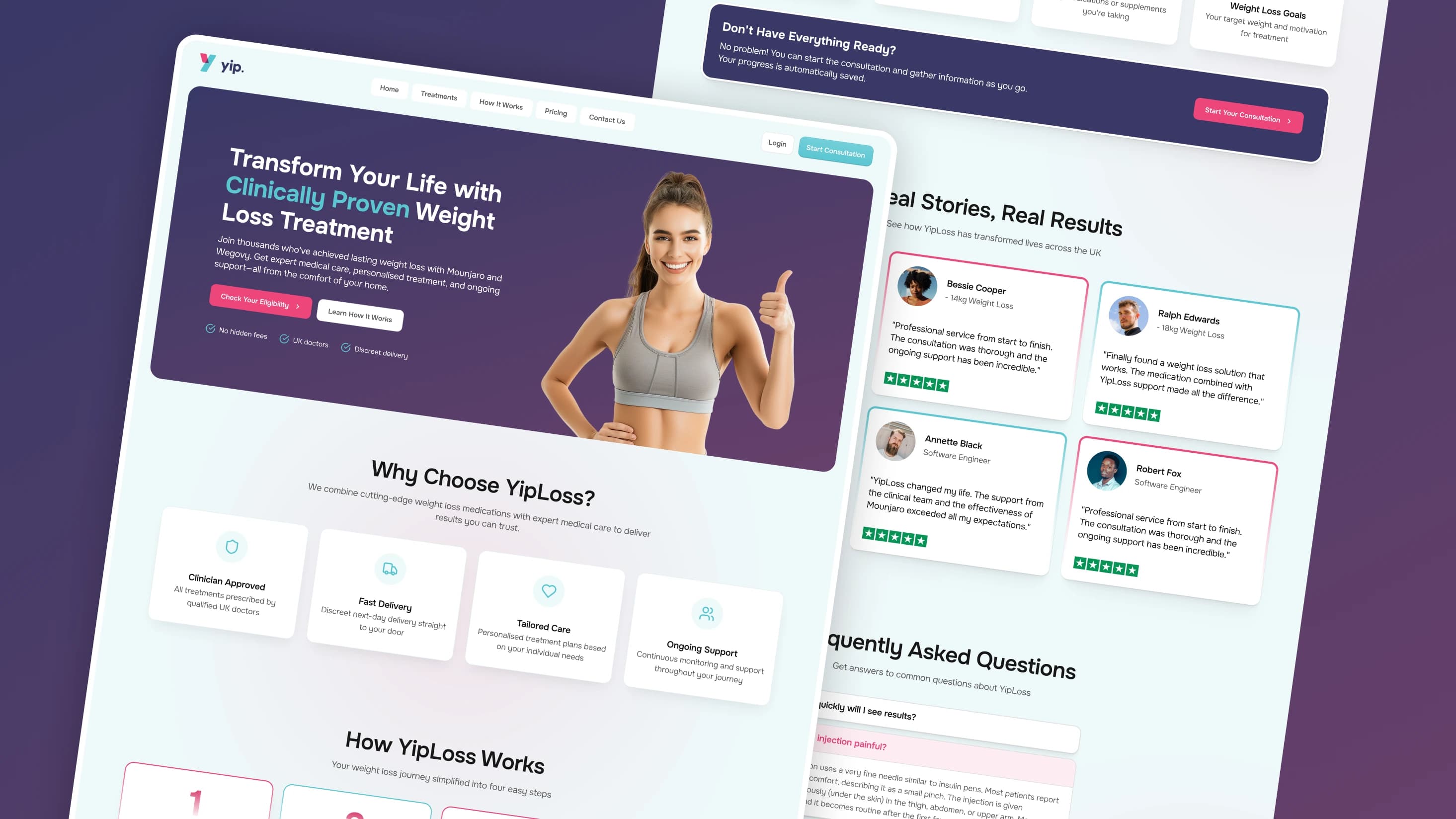 YipLoss Landing Page