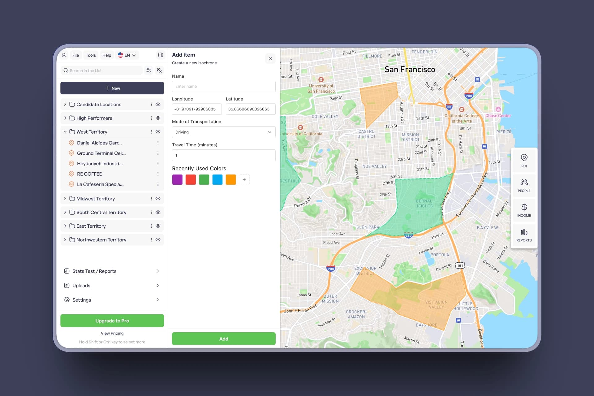 Map Route Dashboard