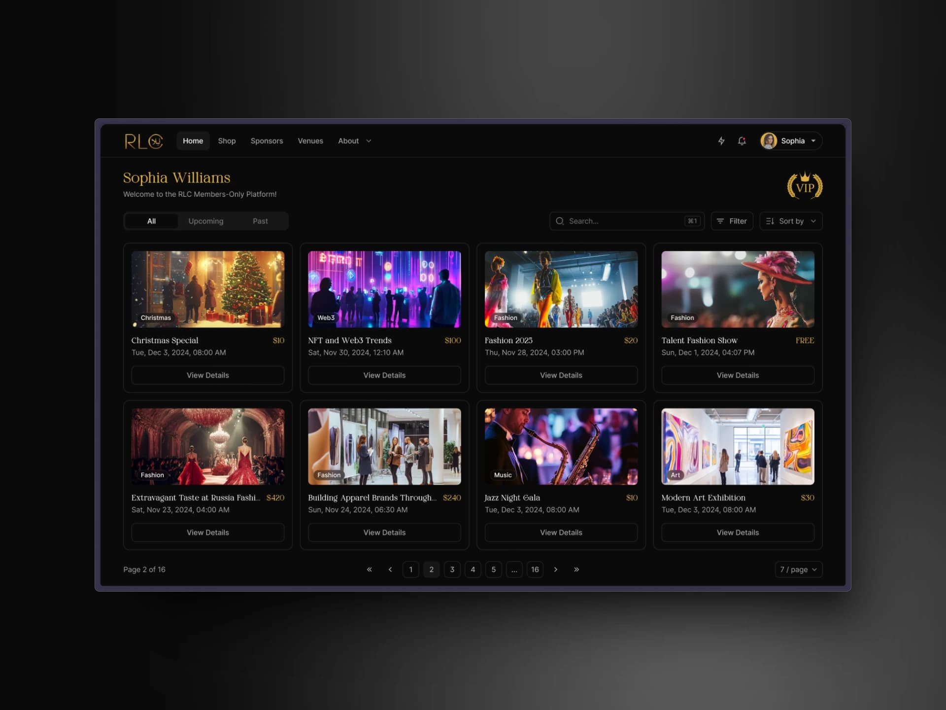 Dark Video Library Platform