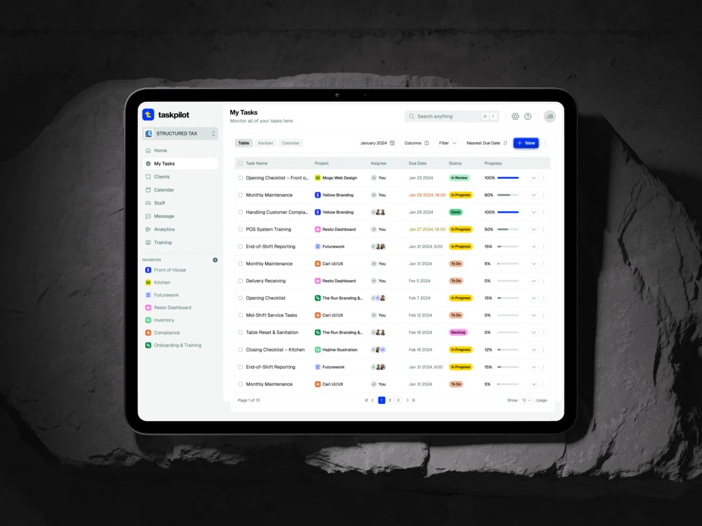 Task Management Dashboard