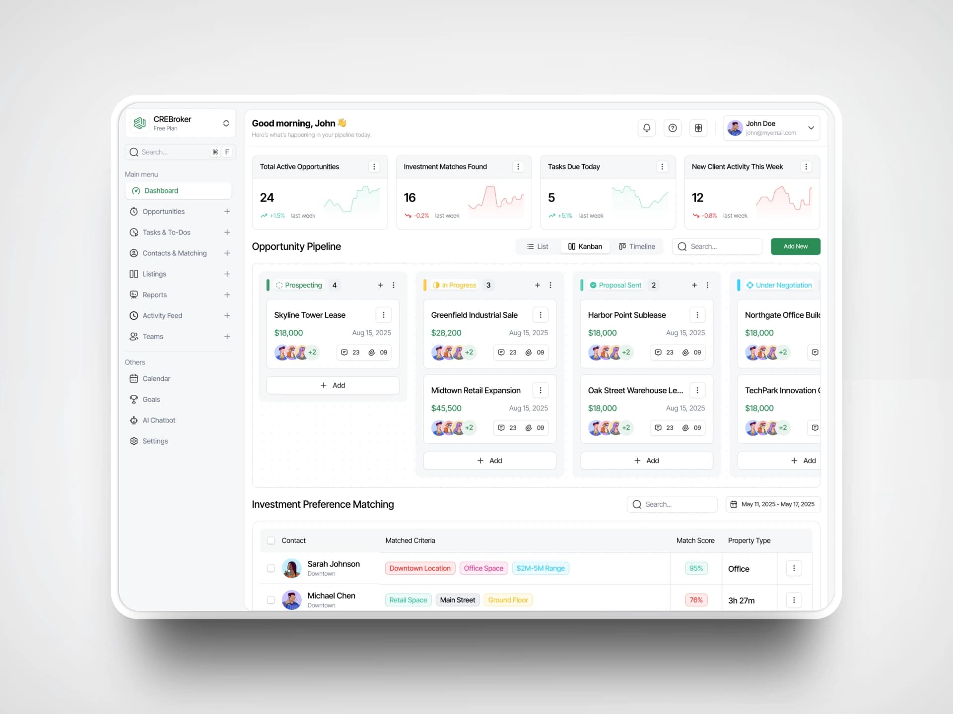 Real Estate Investment Dashboard