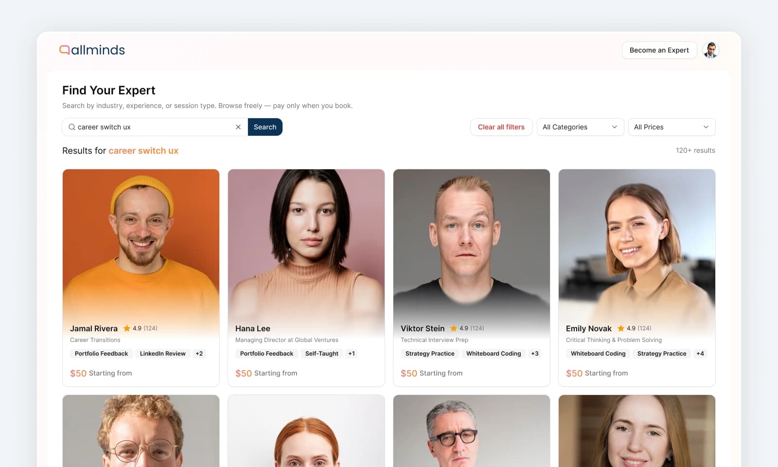 Allminds Expert Marketplace