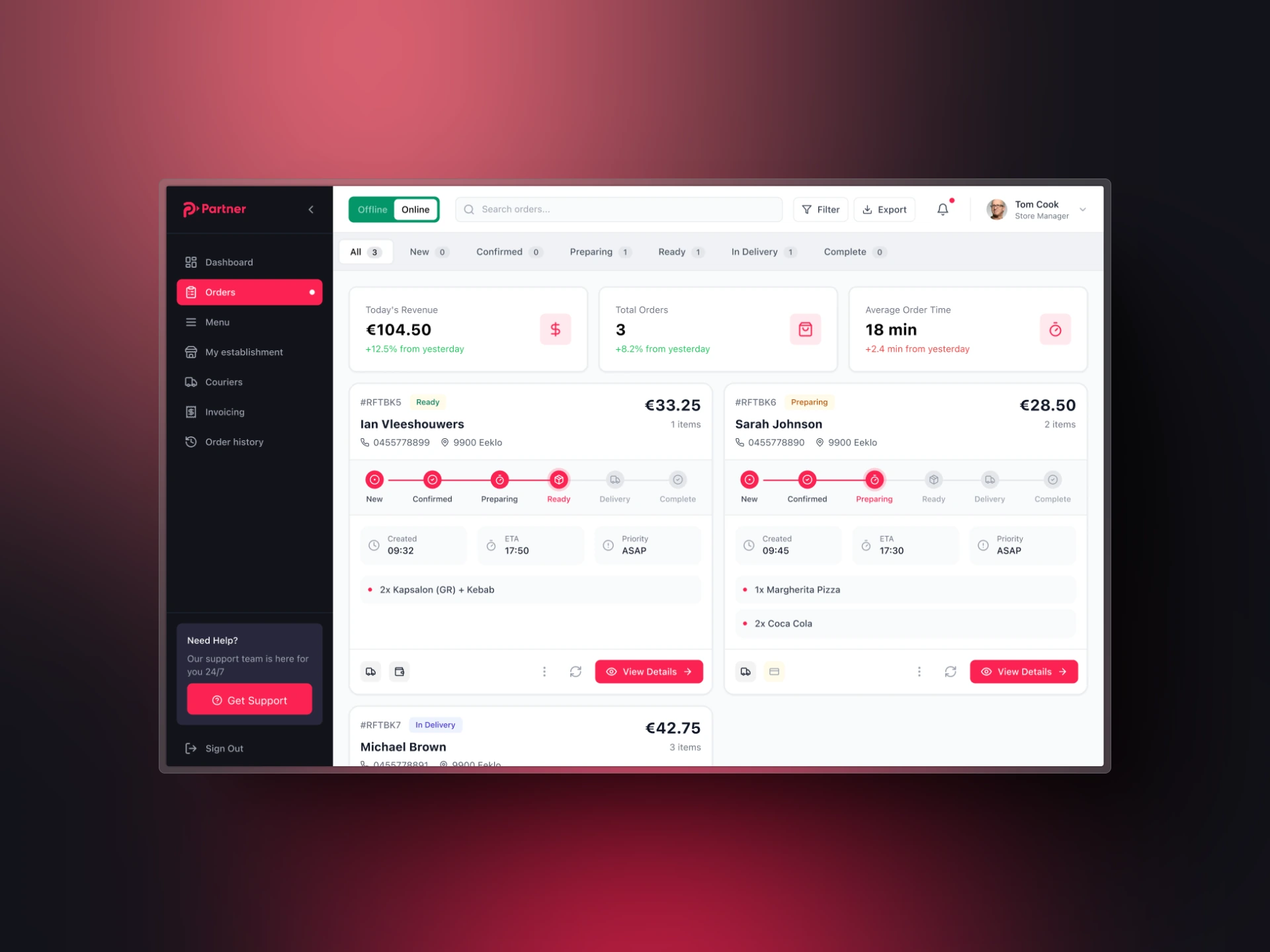 Fintech Partner Dashboard