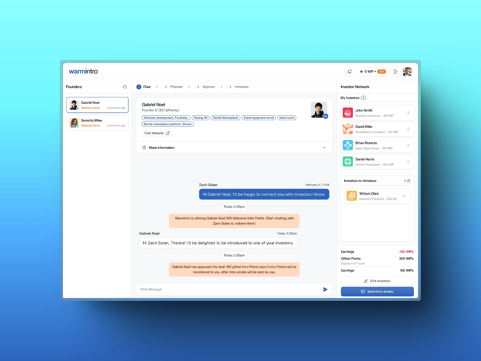 Warmintro Networking Platform