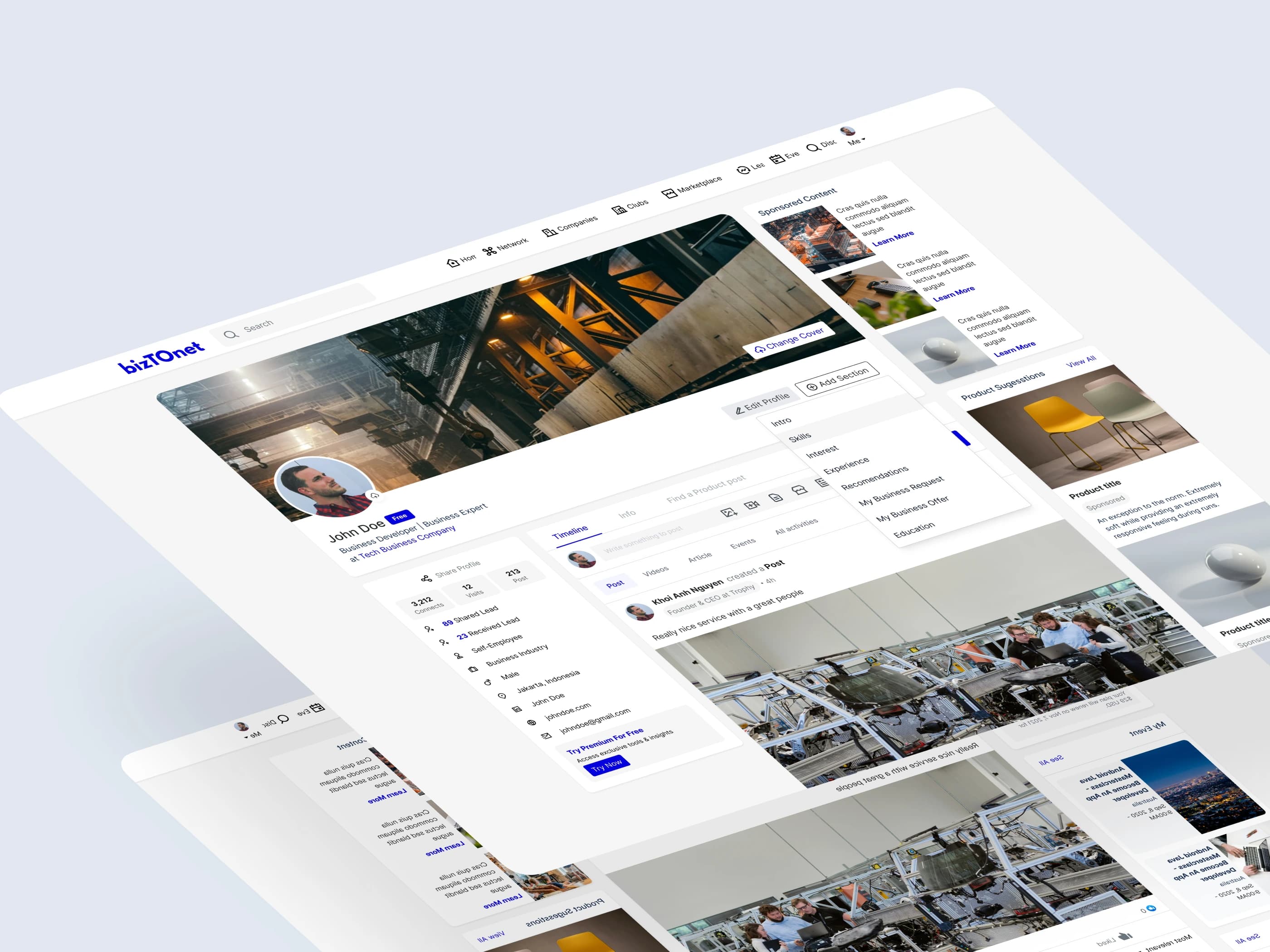 BizToNet All in one Platform