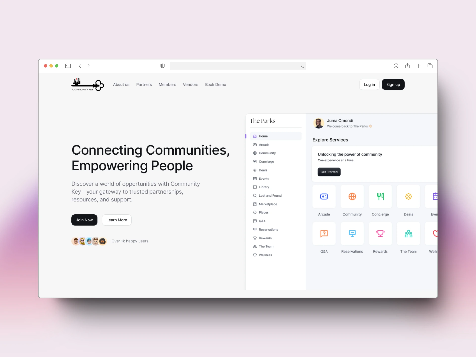 Community Key Web Platform
